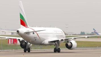 Bulgaria Air departure, rear view video