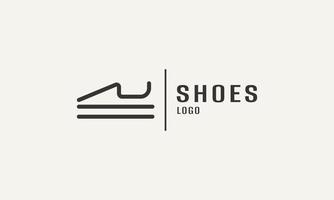 Footwear logo for shoes company vector