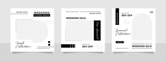 fashion sale social media post or banner template