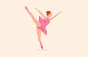 young ballerina posing vector... vector