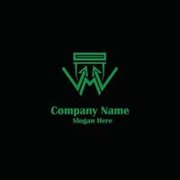 Identity corporate wm letter recycle logo icon vector template, Company logo for a company