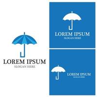 Umbrella icon and symbol vector template