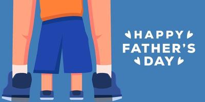 fathers day horizontal background illustration vector