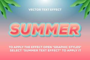 summer text effect fully editable vector