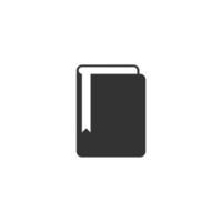 icono de libro sobre fondo blanco vector