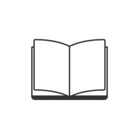 book icon on white background vector