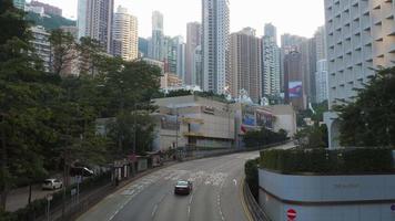 Traffic on the road in Hong Kong video