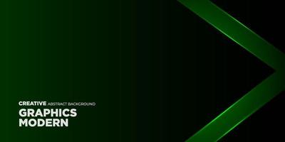 High contrast dark green and green glossy stripes. Abstract tech graphic banner design. Vector corporate background eps10