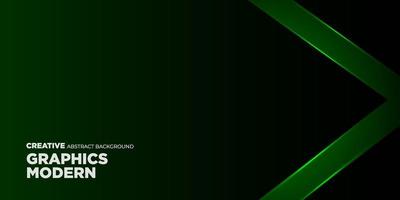 rayas verdes oscuras y verdes brillantes de alto contraste. diseño de banner gráfico de tecnología abstracta. fondo corporativo vectorial eps10 vector