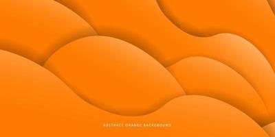 colorful abstract backcground with fluid design. orange 3d concept. eps10 vector