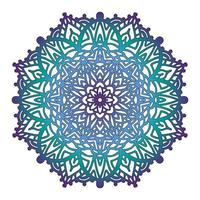 Circular pattern in the form of a mandala vector