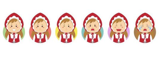 Denmark Avatar with Various Expression vector