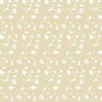 Christmas and New Year elements pattern background. vector