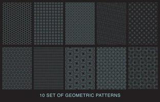 varios antecedentes geométricos abstractos. conjunto de plantillas de patrones geométricos. vector