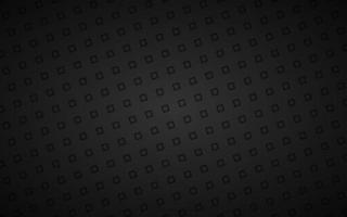 Dark abstract perforated square background. Black mosaic look. Modern geometric vector texture. Simple metallic illustration