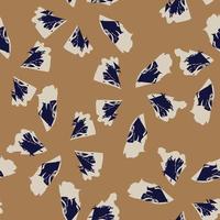 Brown Leaf brush strokes seamless pattern design for fashion textiles, graphics, backgrounds and crafts vector