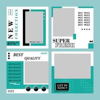 Social Media Post Template vector