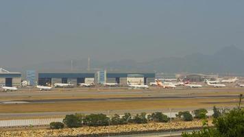 chek lap kok flygplats, timelapse video