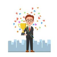illustration of top employee of the month