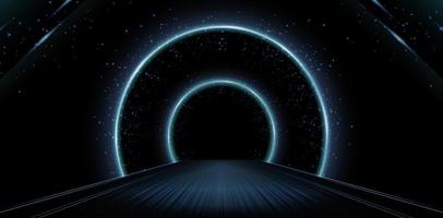 lights tunnel in the nights for signs corporate, advertisement business, social media post, billboard agency advertising, ads campaign, motion video, landing page, website header, launch event product vector