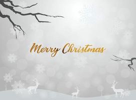 Christmas Winter snowflake background. vector