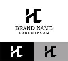 H and C Letter Logo Design Template vector