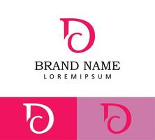 D and C Letter Logo Design Template vector