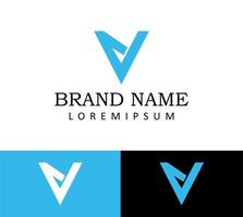 V Letter Logo Design Template vector