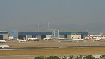 chek lap kok flygplats, timelapse video