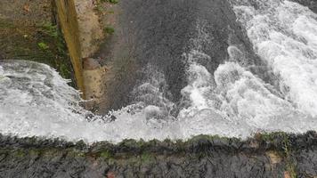 View from the top of a waterfall video