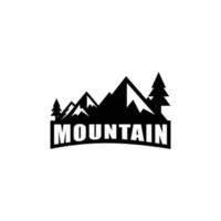 mountain logo vector vintage emblem