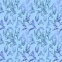 Seamless grass pattern. Herb on a blue background vector