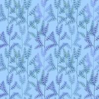 Seamless grass pattern. Herb on a blue background vector