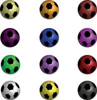 Colorful balls pattern on white background vector
