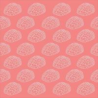 seamless brain pattern vector design