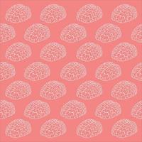 seamless brain pattern vector design