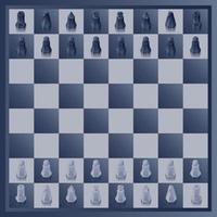 tablero de ajedrez futurista vector