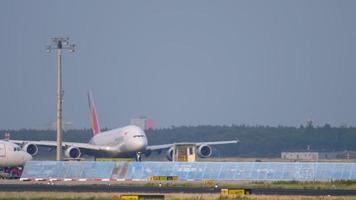 Asiana Airbus 380 take off video