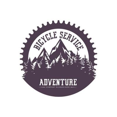 Bike Logo Icon Vector, vehicle for sports, racing, casual, downhill, retro template