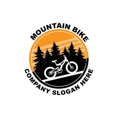 Bike Logo Icon Vector, vehicle for sports, racing, casual, downhill, retro template