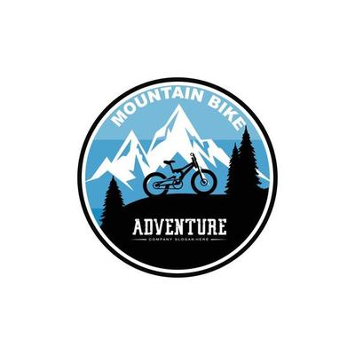 Bike Logo Icon Vector, vehicle for sports, racing, casual, downhill, retro template