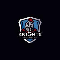 Knights Badge Logo Design Vector template