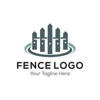 Fence Logo Design Vector Template. Vector Illustration