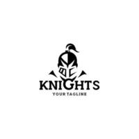 Knights Badge Logo Design Vector template