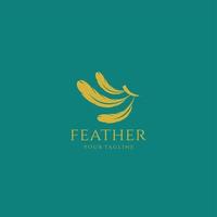 Quill Feather Pen Logo Elegant design vector template. Law, Legal, Lawyer, Copywriter, Writer. Stationary Logotype concept icon