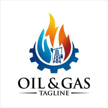 Oil and Gas Industry Logo Template vector