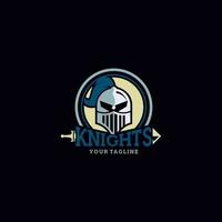 Knights Badge Logo Design Vector template