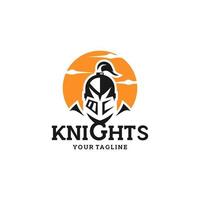 Knights Badge Logo Design Vector template