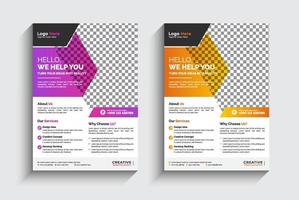 Corporate Business Flyer Design pro vector