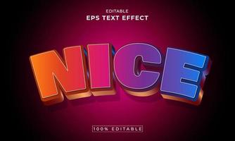 Nice 3d editable text effect vector